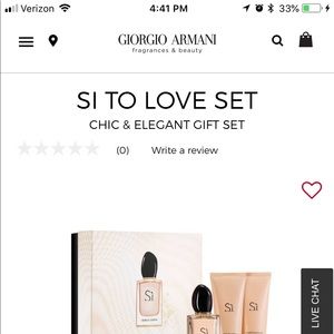 Giorgio Armani Si Set